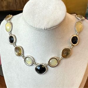 Mixed Gem Chain Necklace